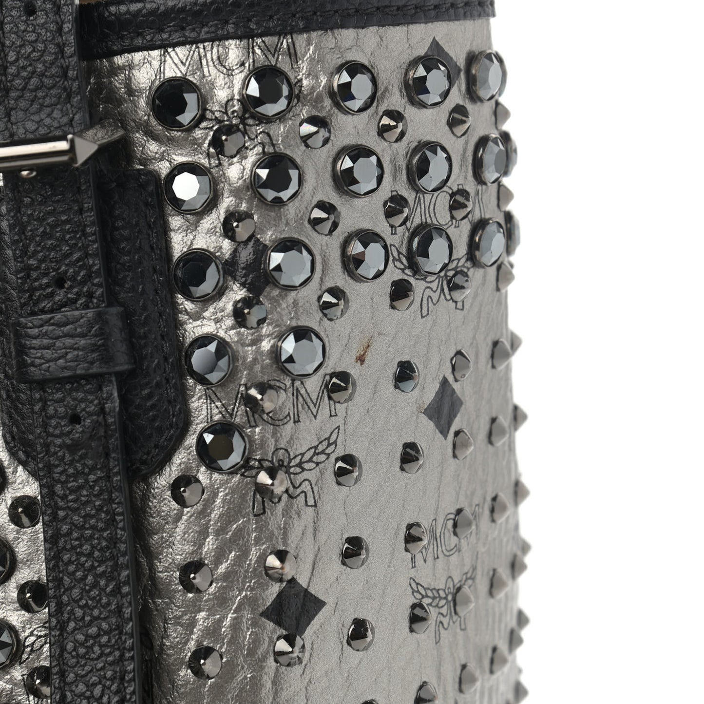 Visetos Swarovski Crystal Shopper Tote Silver
