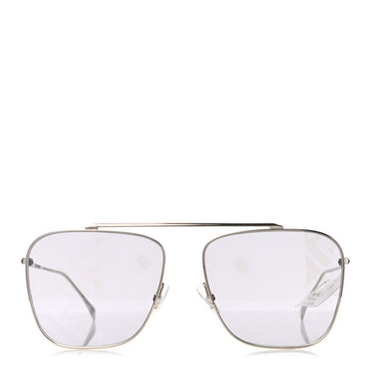 Fendi Metal Aviator Sunglasses FF0406/S Silver 3 of 4