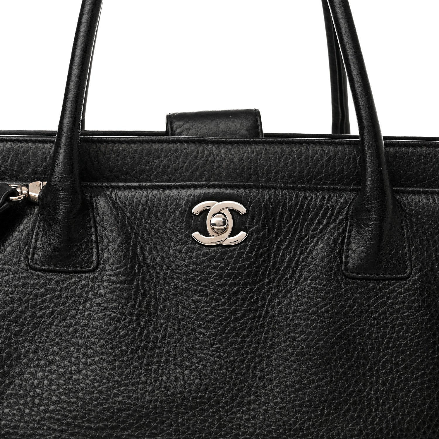 Chanel Calfskin Cerf Executive Shopper Tote Black 9 of 20