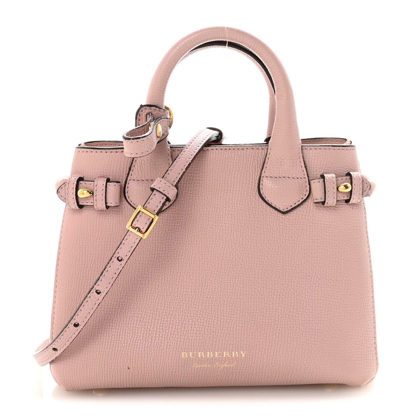 Grainy Calfskin House Check Baby Banner Tote Pale Orchid
