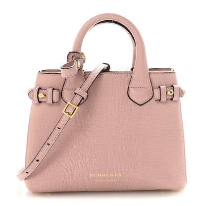 Burberry Grainy Calfskin House Check Baby Banner Tote Pale Orchid 1 of 9
