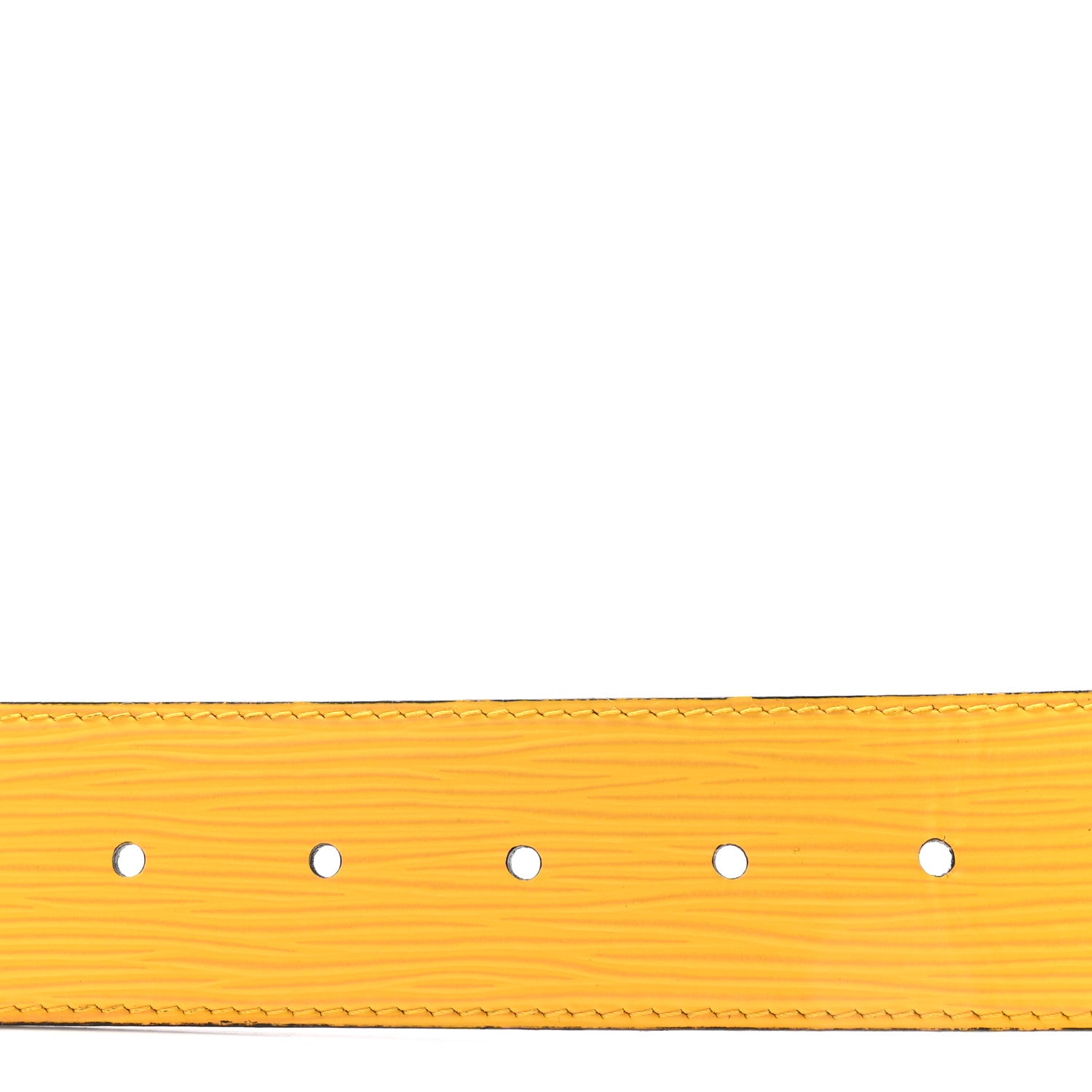 Louis Vuitton Monogram Eclipse Epi 40mm LV Initiales Reversible 100 40 Belt Yellow 4 of 5