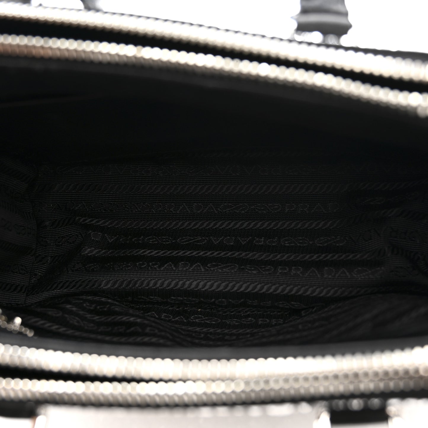 Satin Crystal Mini Galleria Double Zip Tote Metal