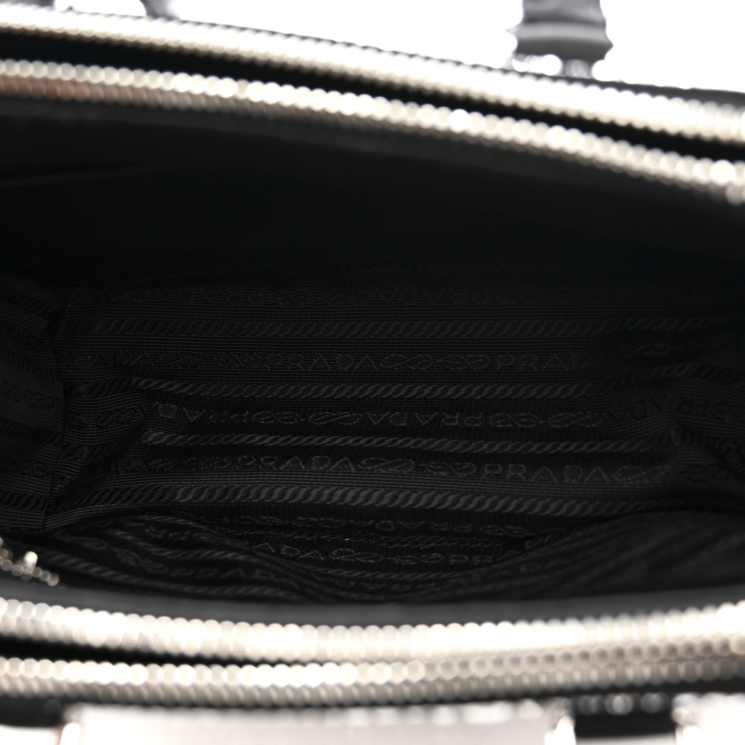 Prada Satin Crystal Mini Galleria Double Zip Tote Metal 5 of 13