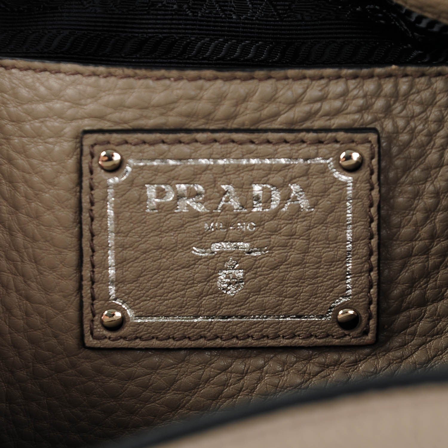 Prada Vitello Daino Tote Argilla 6 of 8