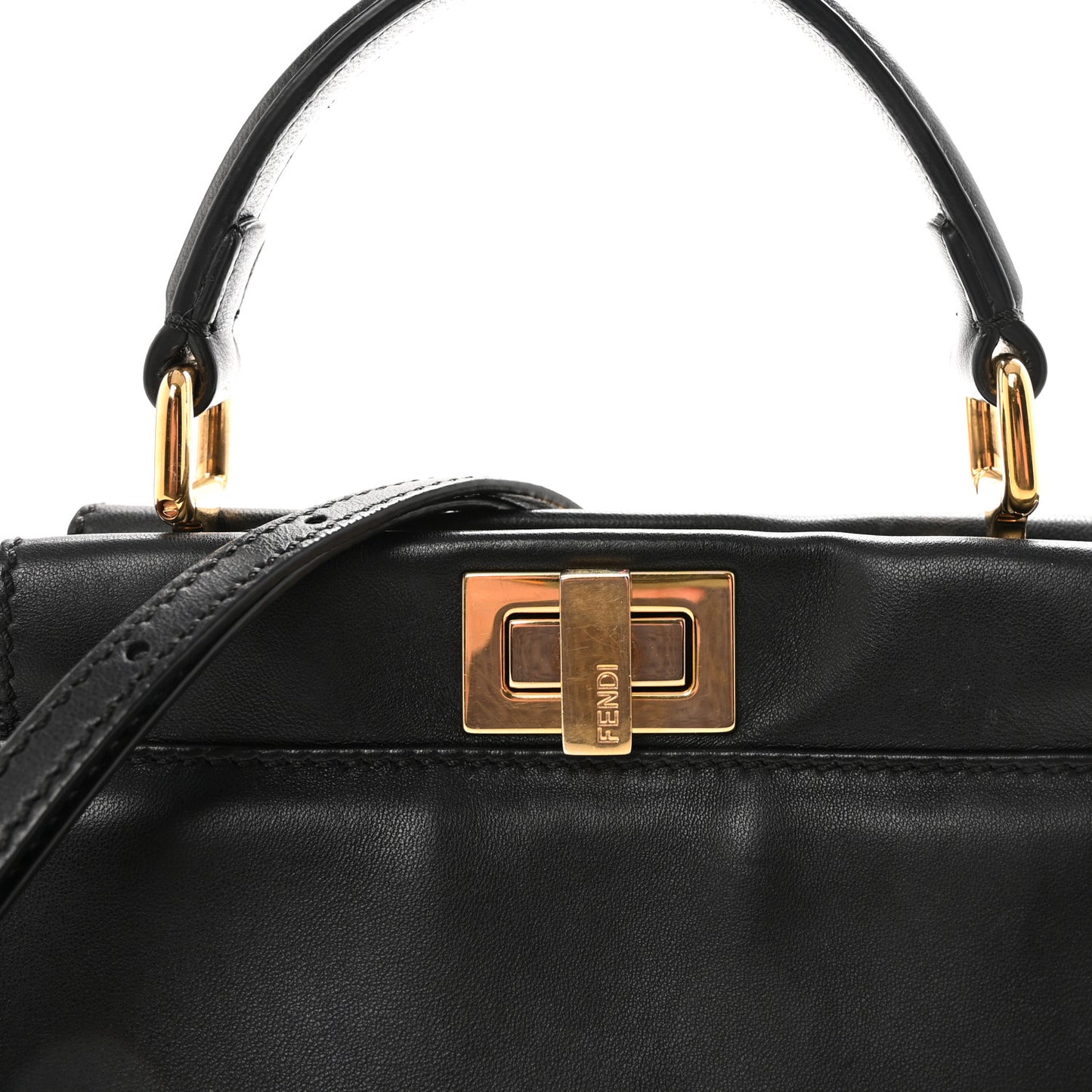 Nappa Mini Peekaboo Iconic Satchel Black