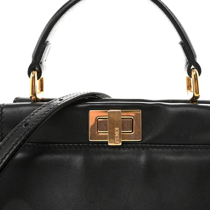Fendi Nappa Mini Peekaboo Iconic Satchel Black 7 of 9