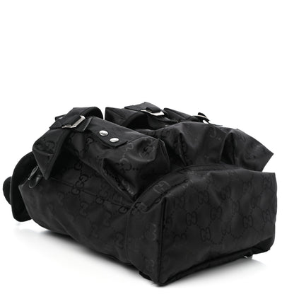 Gucci Econyl Nylon Monogram Off The Grid Utility Pocket Backpack Black 4 of 9