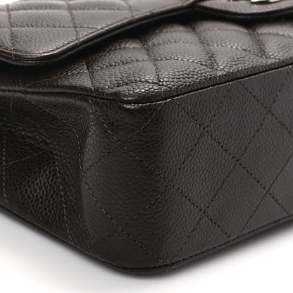 Chanel Caviar Quilted Medium Double Flap Brown 8 of 9