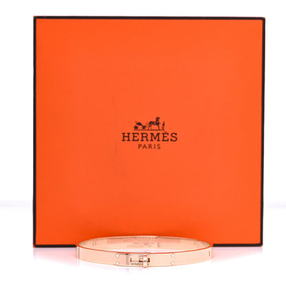 Hermes 18K Rose Gold Diamond PM Kelly Bracelet ST 5 of 5