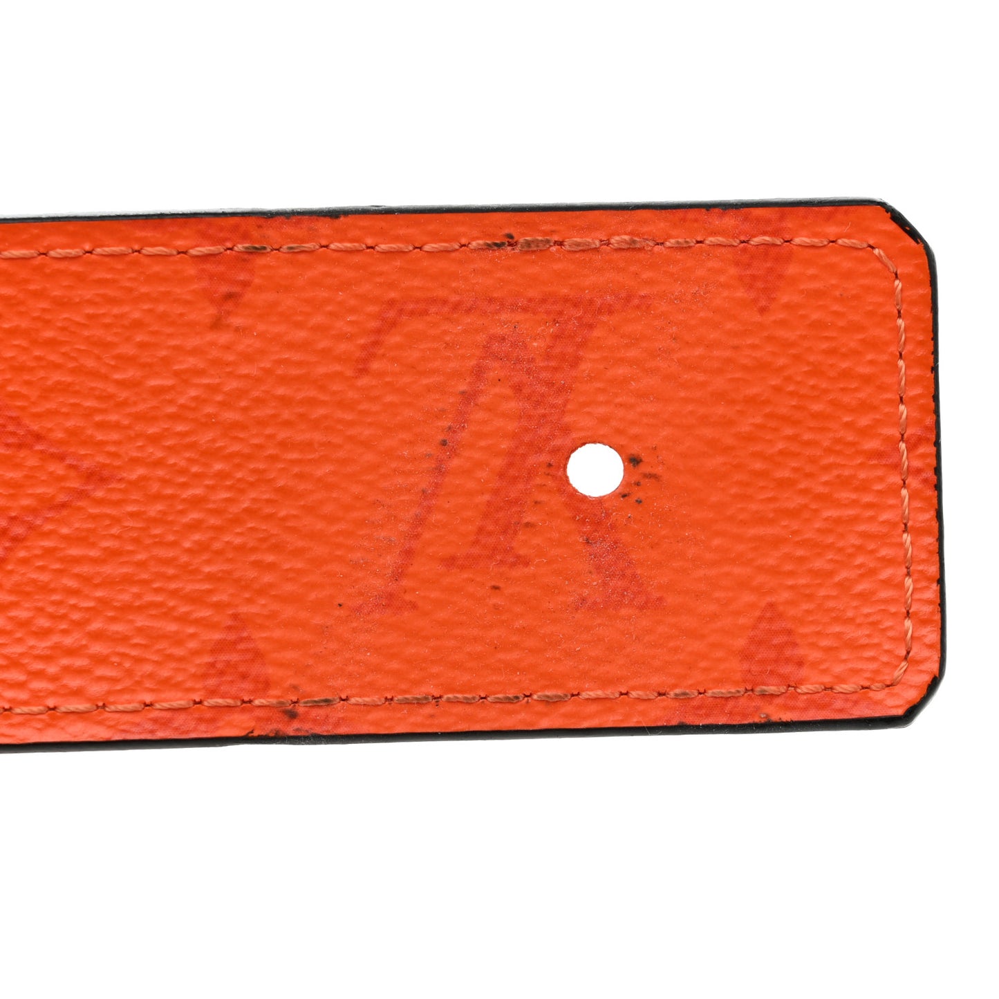 Calfskin Monogram 40mm LV Reversible Belt 95 38 Orange