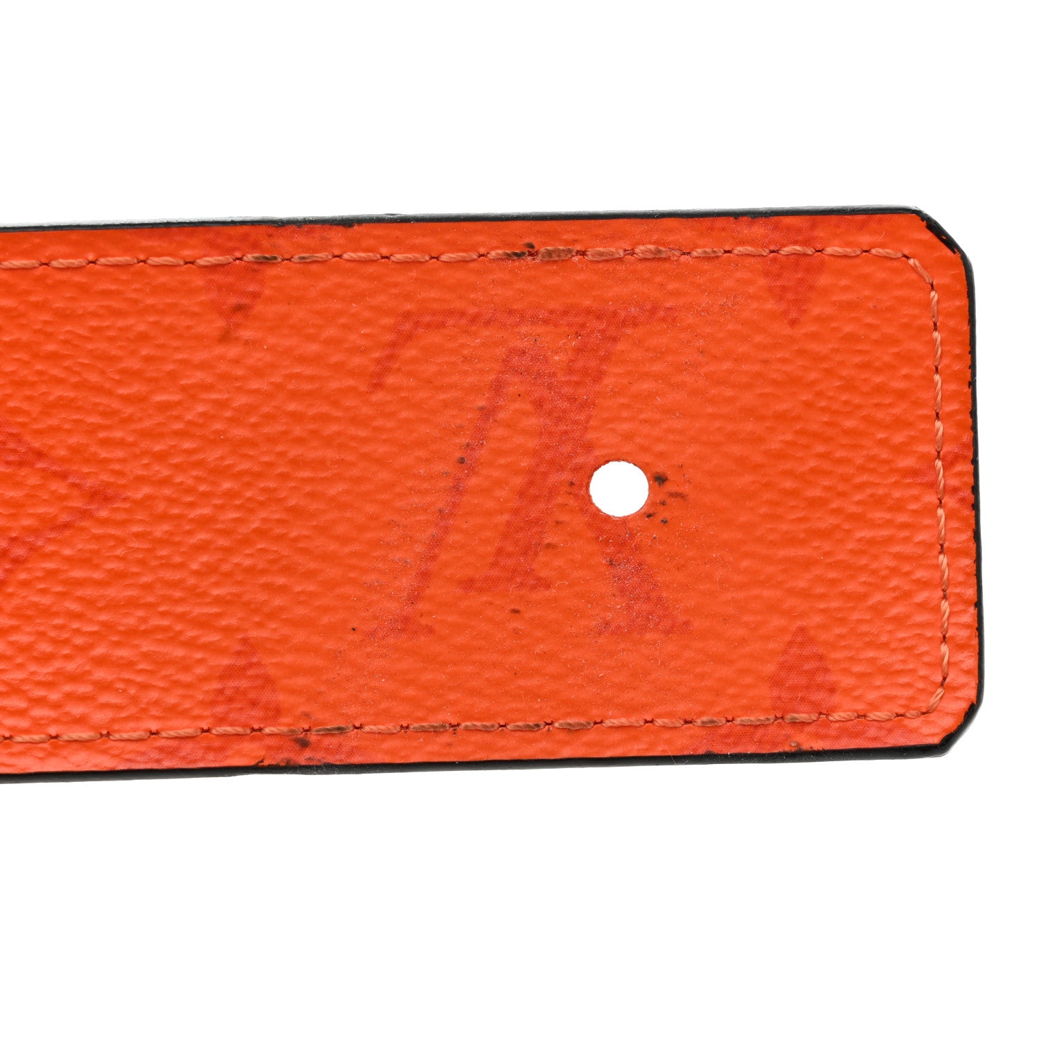 Louis Vuitton Calfskin Monogram 40mm LV Reversible Belt 95 38 Orange 6 of 8