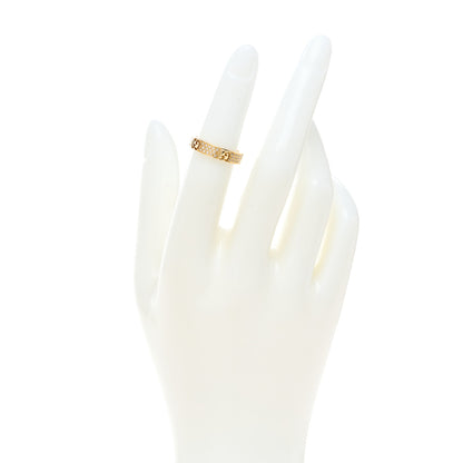 Gucci 18K Yellow Gold Diamond Icon Stardust Thin Band Ring 47 4 2 of 7