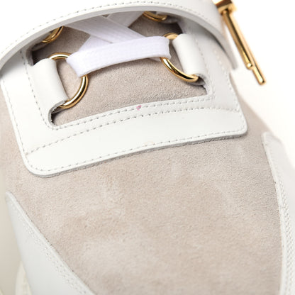 Louis Vuitton Calfskin Suede Mens Creeper Ankle Boots 9.5 White 9 of 12