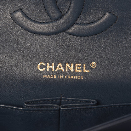 Chanel Lambskin Quilted Medium Double Flap Blue 8 of 10