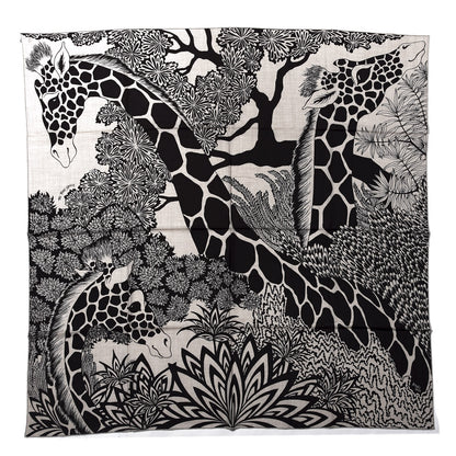 Hermes Cashmere Silk The Three Graces Shawl 140 Naturel Brun 1 of 4
