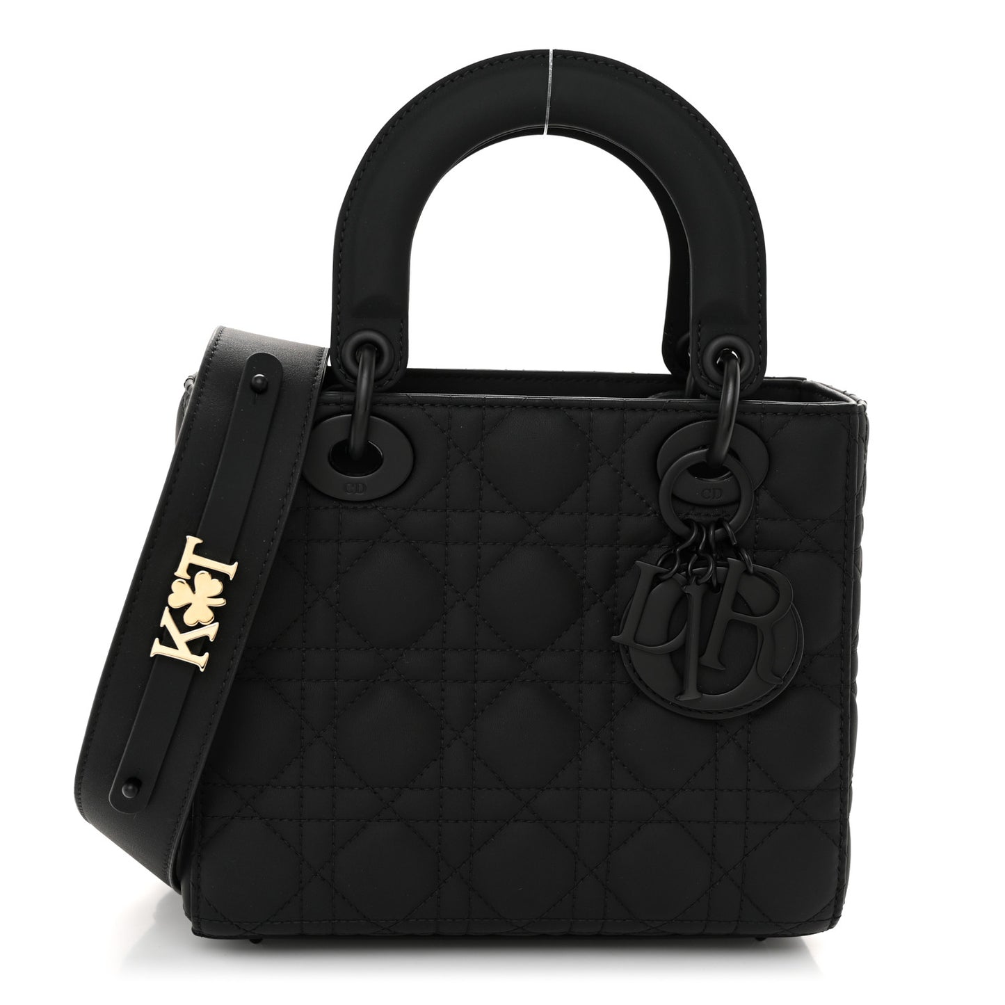 Ultra Matte Calfskin Cannage Small My ABCDior Lady Dior Black