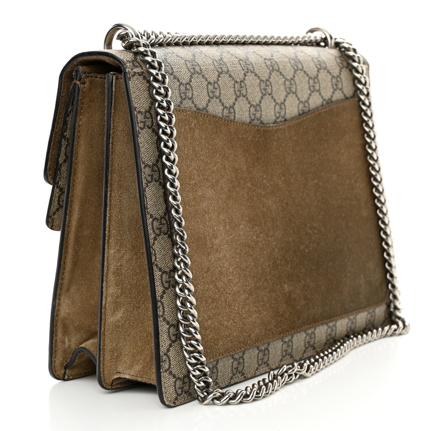 GG Supreme Monogram Medium Dionysus Shoulder Bag Taupe