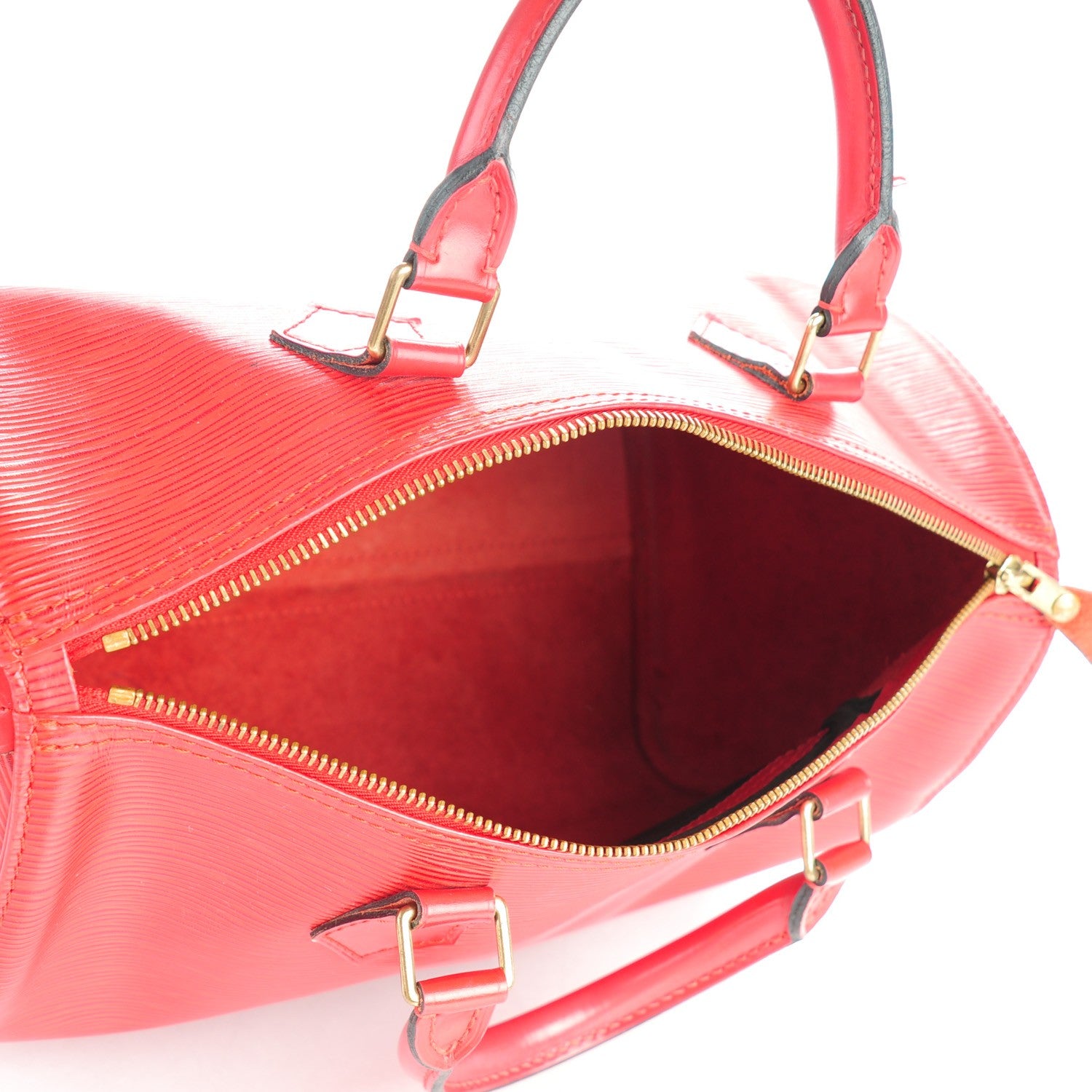 Louis Vuitton Epi Speedy 30 Rouge 9 of 13