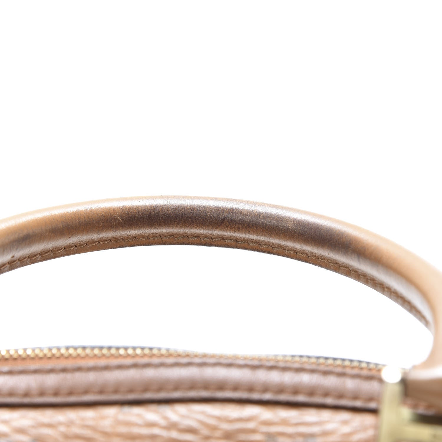 MCM Visetos Boston Bag Cognac 16 of 19