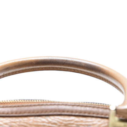 MCM Visetos Boston Bag Cognac 16 of 19