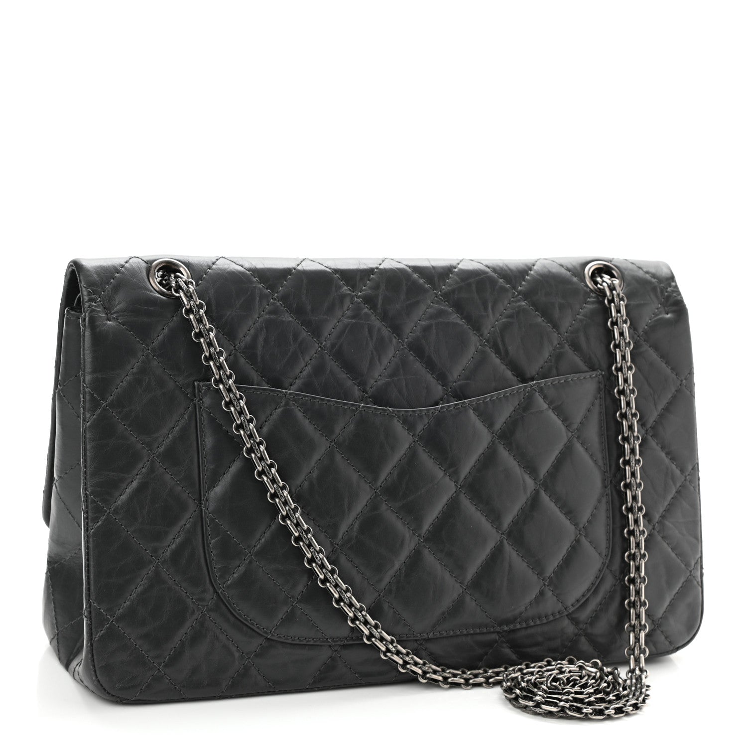 Chanel Aged Calfskin Quilted 2.55 Reissue 227 Flap Grey 3 of 8