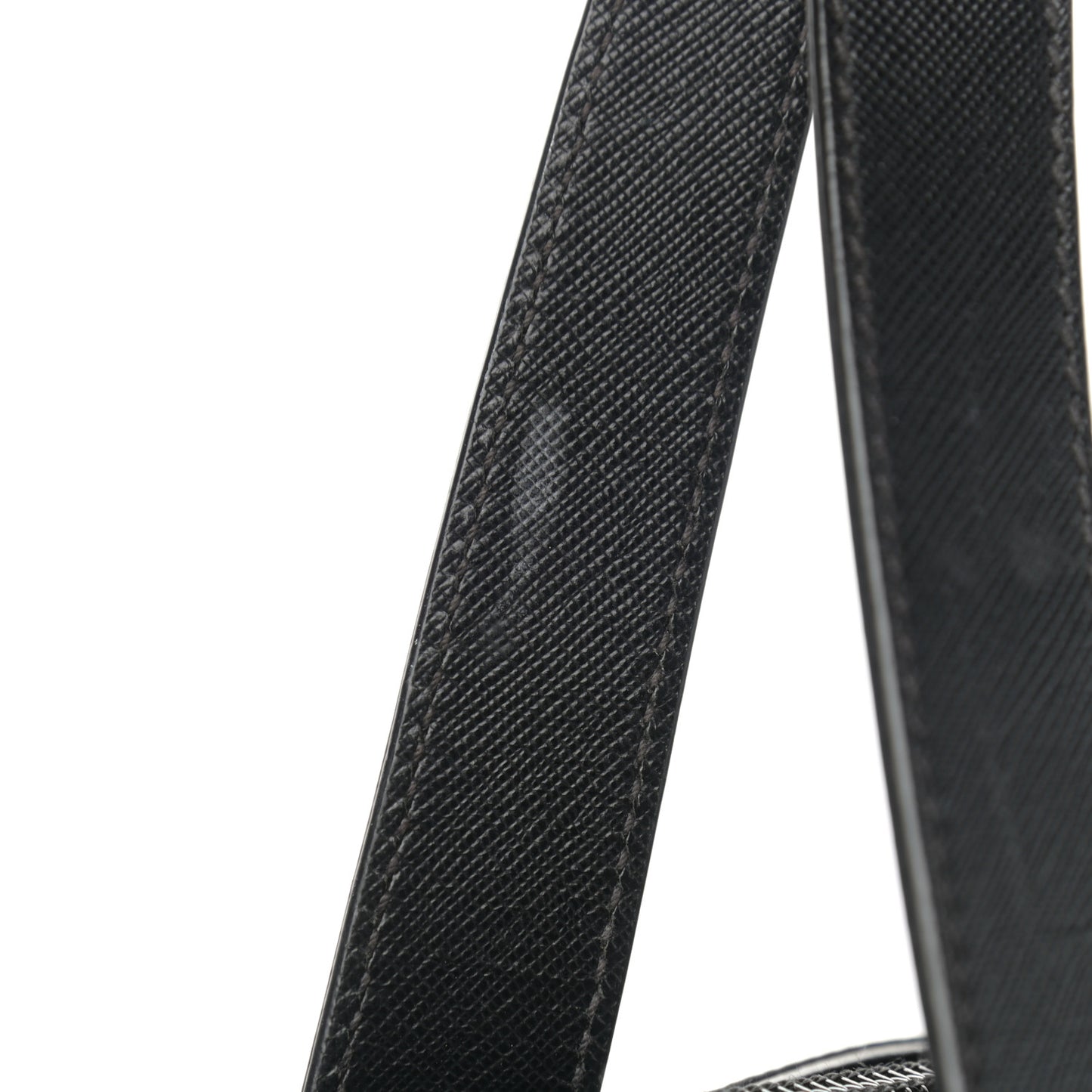 Nylon Saffiano Front Pocket Tote Black