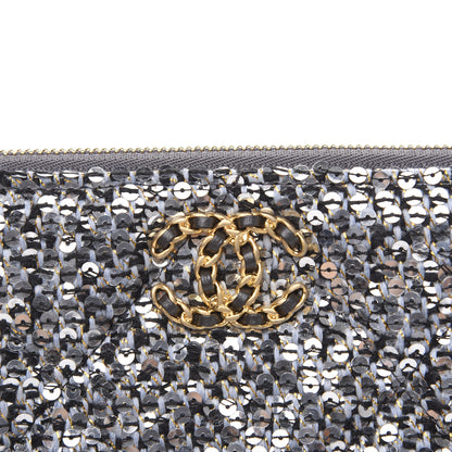Chanel Sequins Medium 19 Pouch Silver 7 of 8