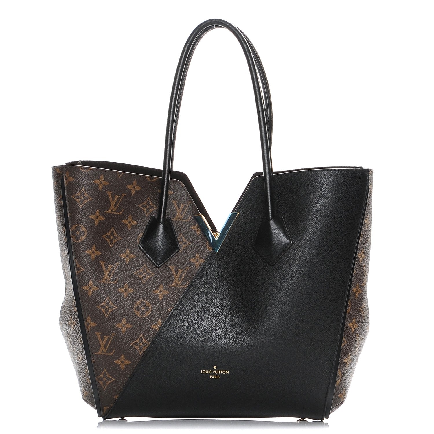 Louis Vuitton Calfskin Monogram Kimono Tote Black 1 of 7