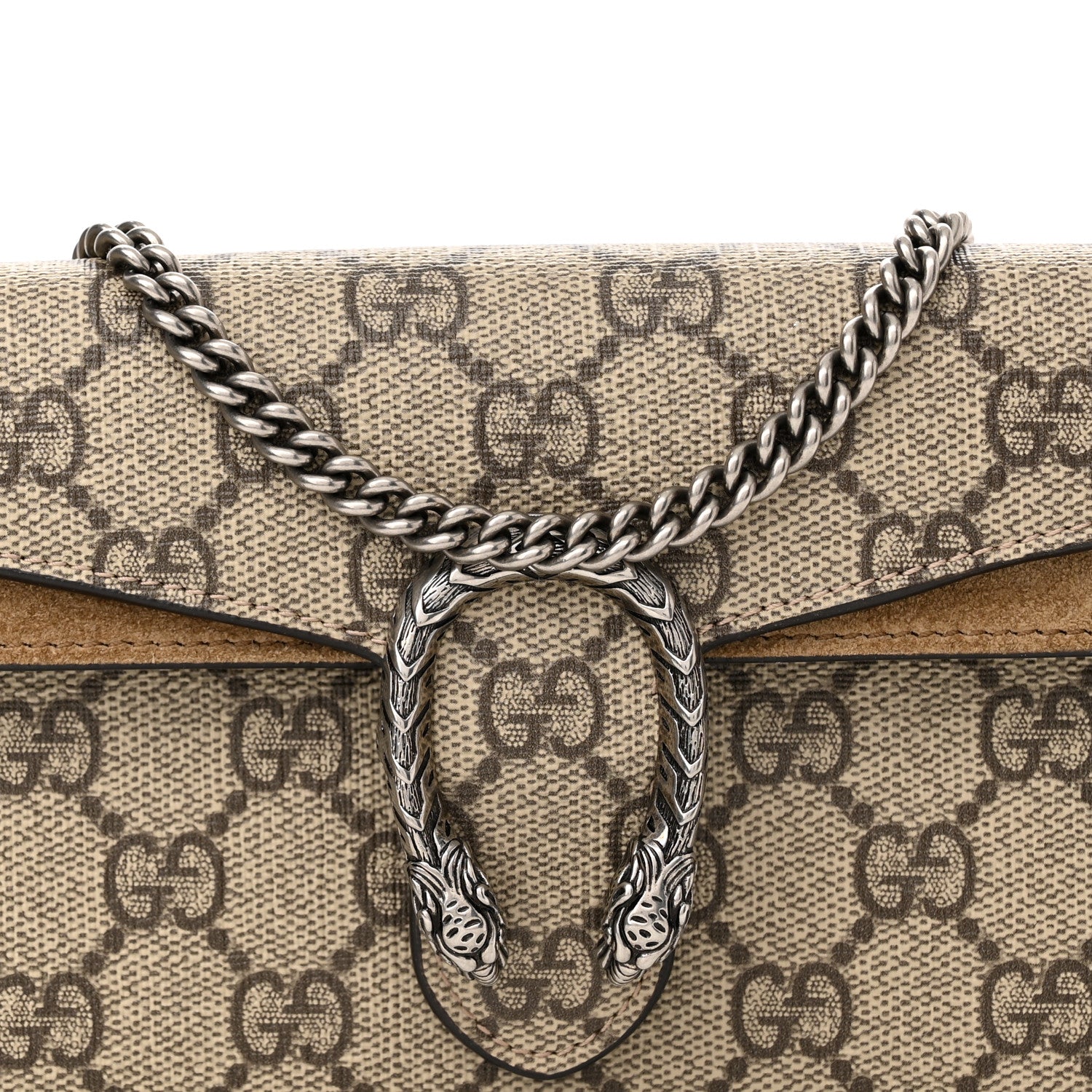 Gucci GG Supreme Monogram Super Mini Dionysus Shoulder Bag Taupe 7 of 10