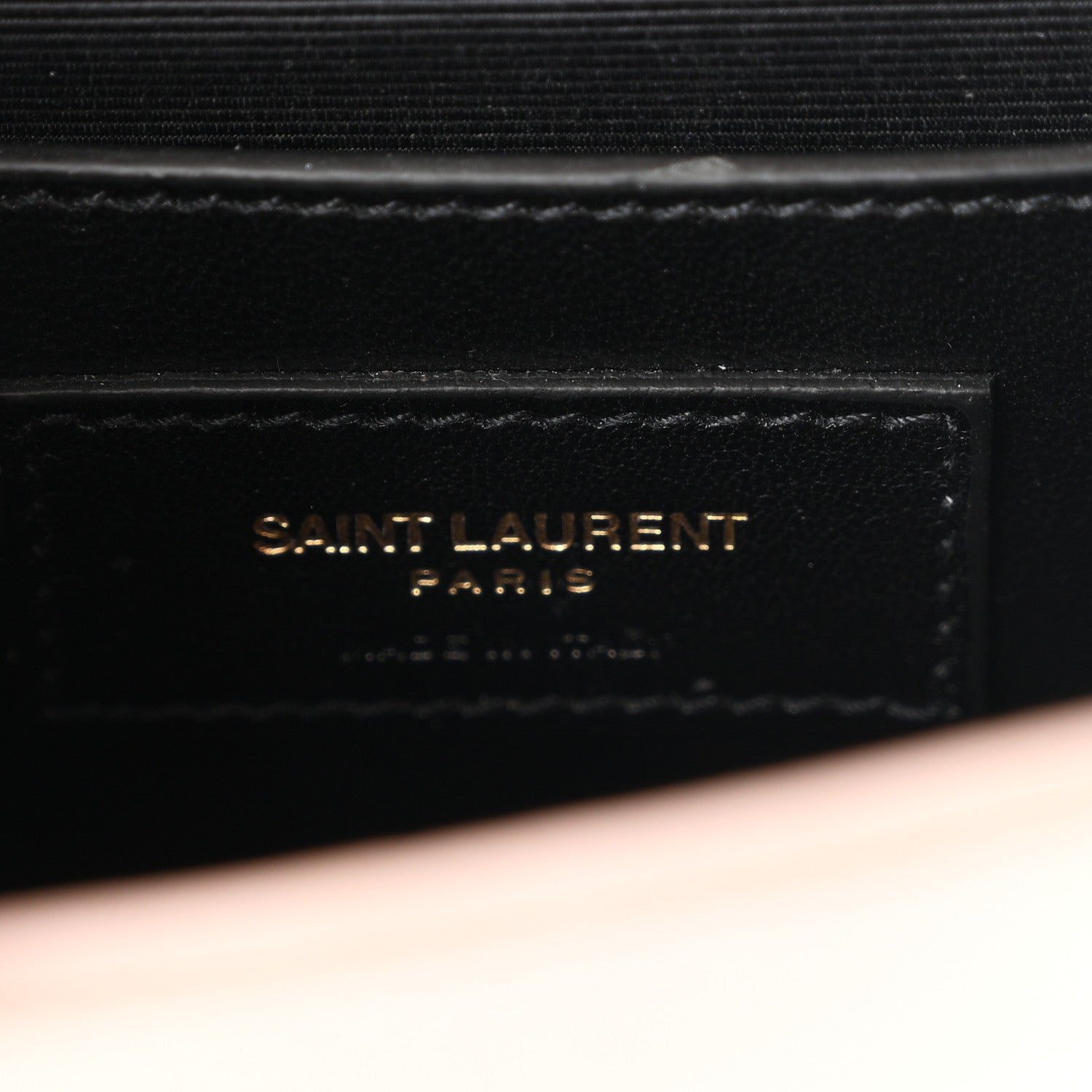 Saint Laurent Calfskin Crocodile Embossed Small Classic Monogram Kate Tassel Satchel Light Pink 5 of 8