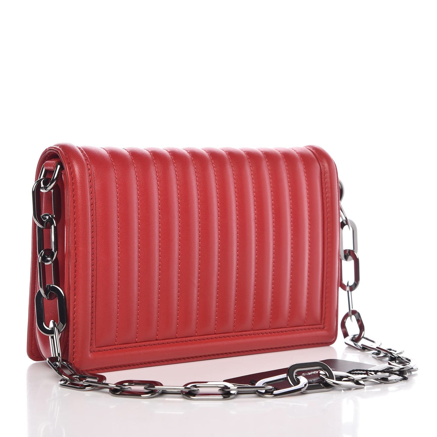 Nappa Quilted DG Shoulder Bag Red