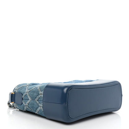 Chanel Denim Calfskin Medium Gabrielle Hobo Blue 3 of 8