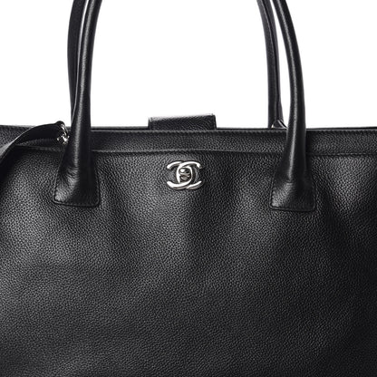 Chanel Calfskin Cerf Executive Shopper Tote Black 12 of 12