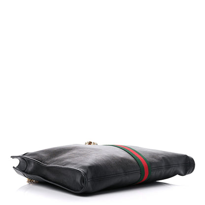 Gucci Calfskin Large Rajah Chain Tote Black 4 of 14