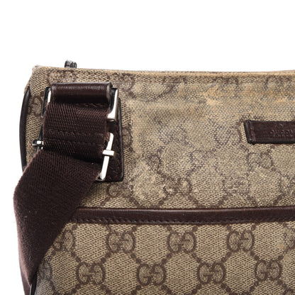Gucci GG Plus Monogram Medium Flat Messenger Bag Dark Brown 13 of 13