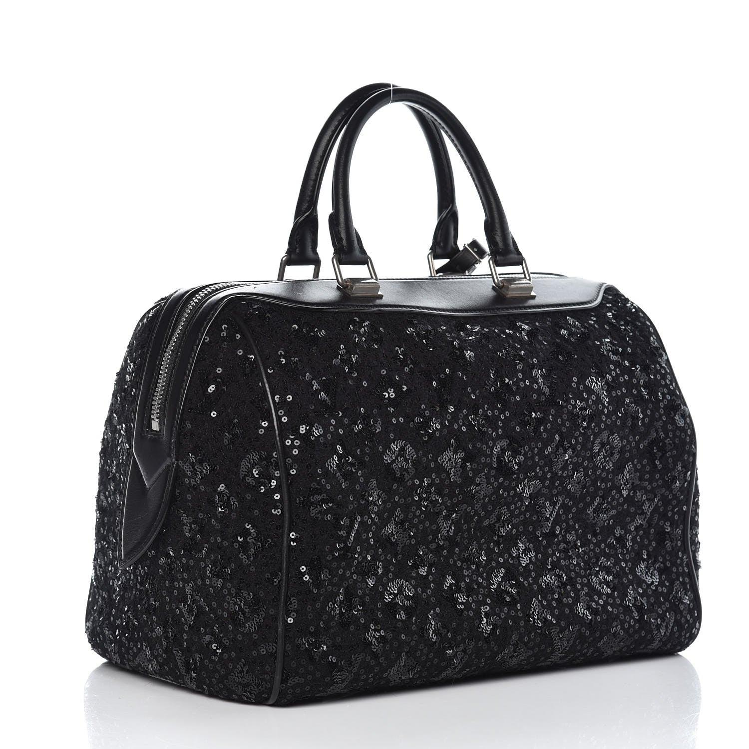 Louis Vuitton Sequin Monogram Sunshine Express Speedy Black 3 of 13