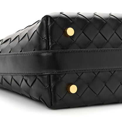 Bottega Veneta Calfskin Nappa Intrecciato Mini Wallace Black 9 of 10