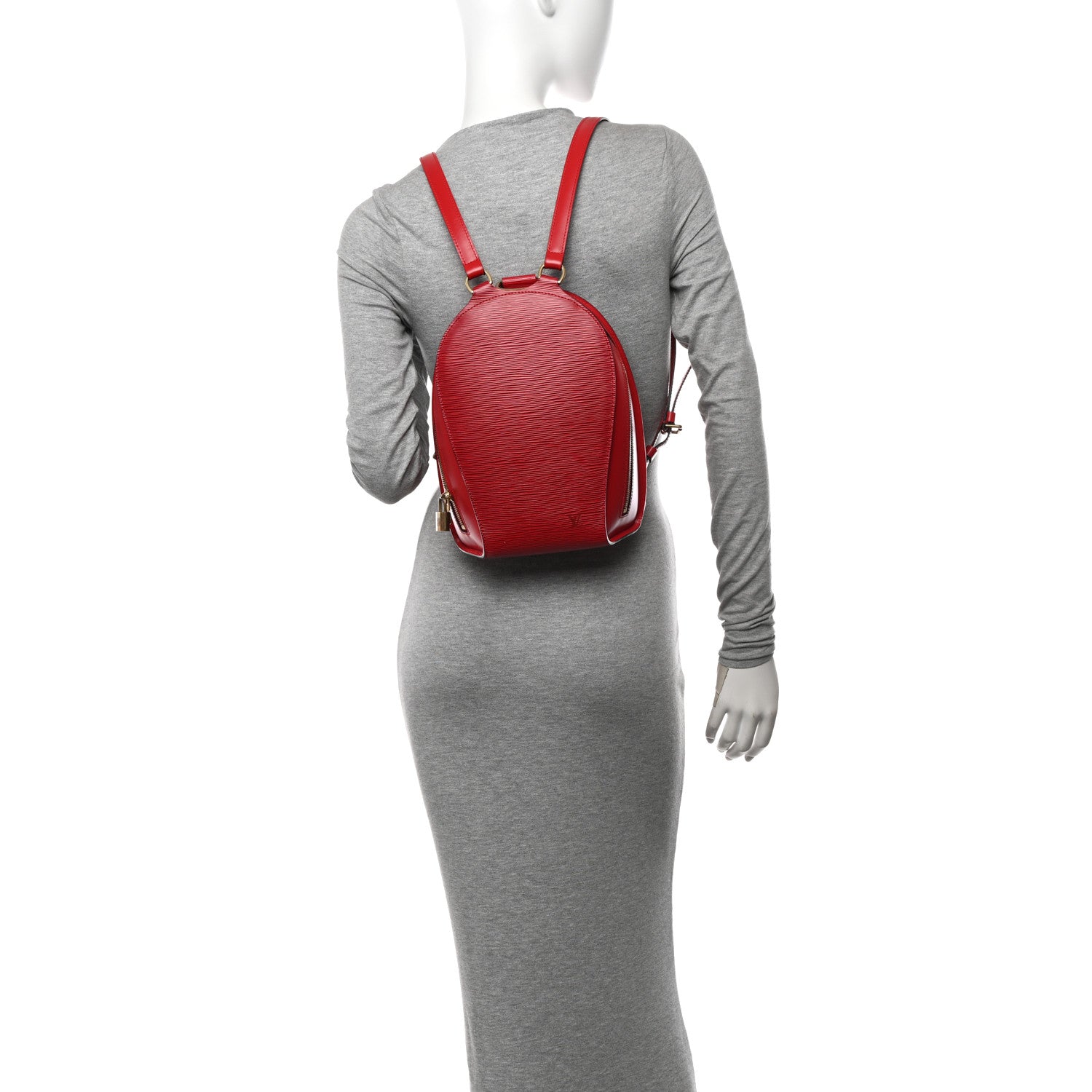 Louis Vuitton Epi Mabillon Backpack Castillan Red 2 of 13