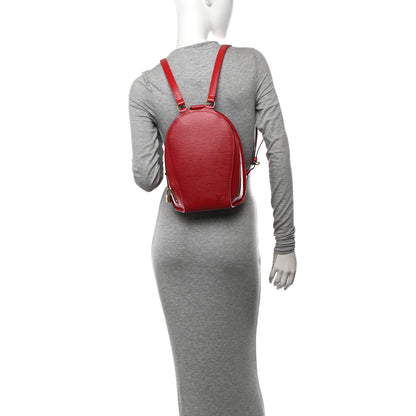 Louis Vuitton Epi Mabillon Backpack Castillan Red 2 of 13