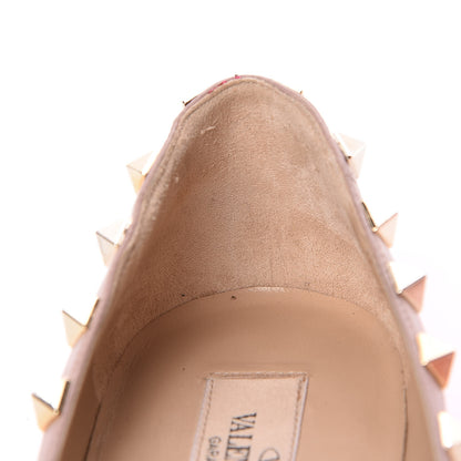 Valentino Garavani Patent Nappa Rockstud Ballerina Flats 38 Fuxia Fluo Poudre 16 of 20