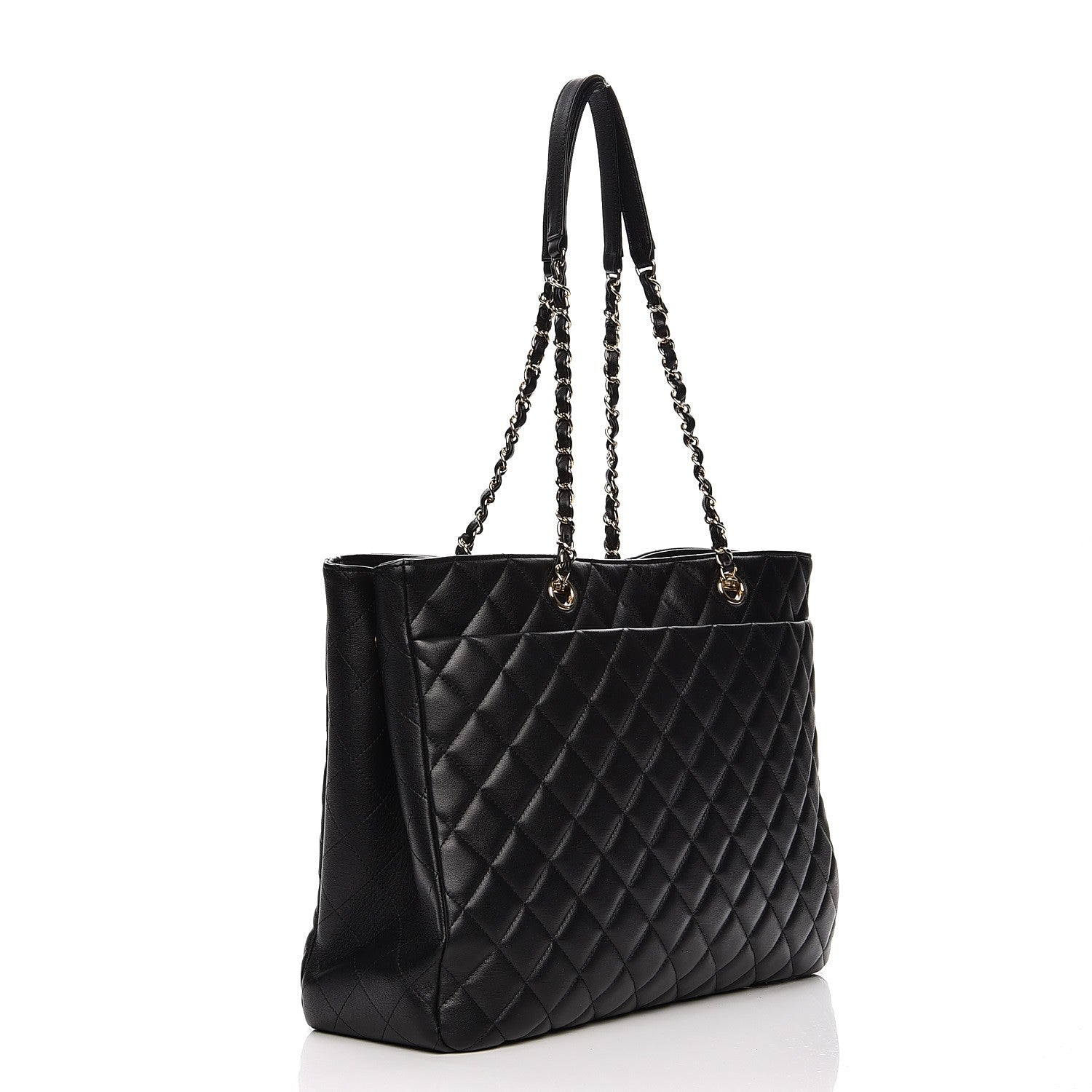 Chanel Calfskin Quilted Timeless Tote Black 3 of 8