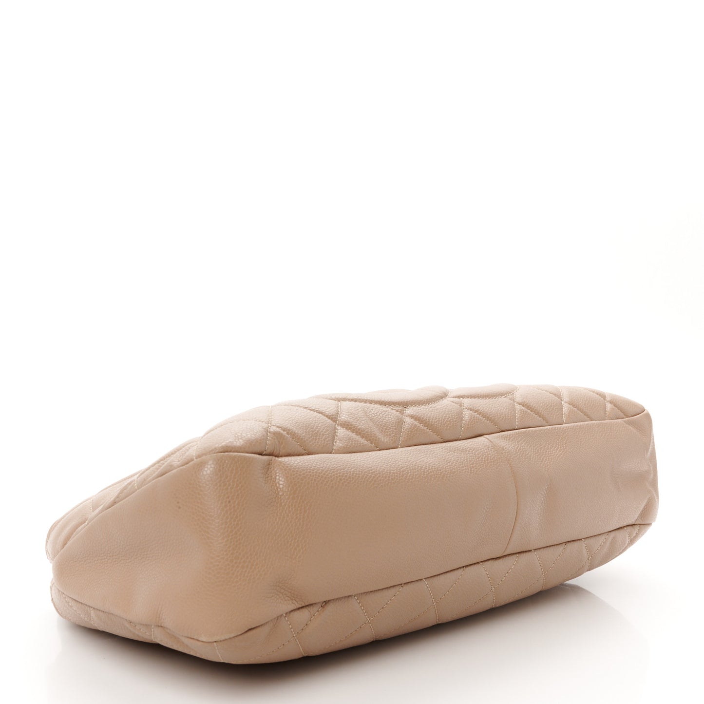 Caviar Quilted Timeless CC Soft Tote Beige
