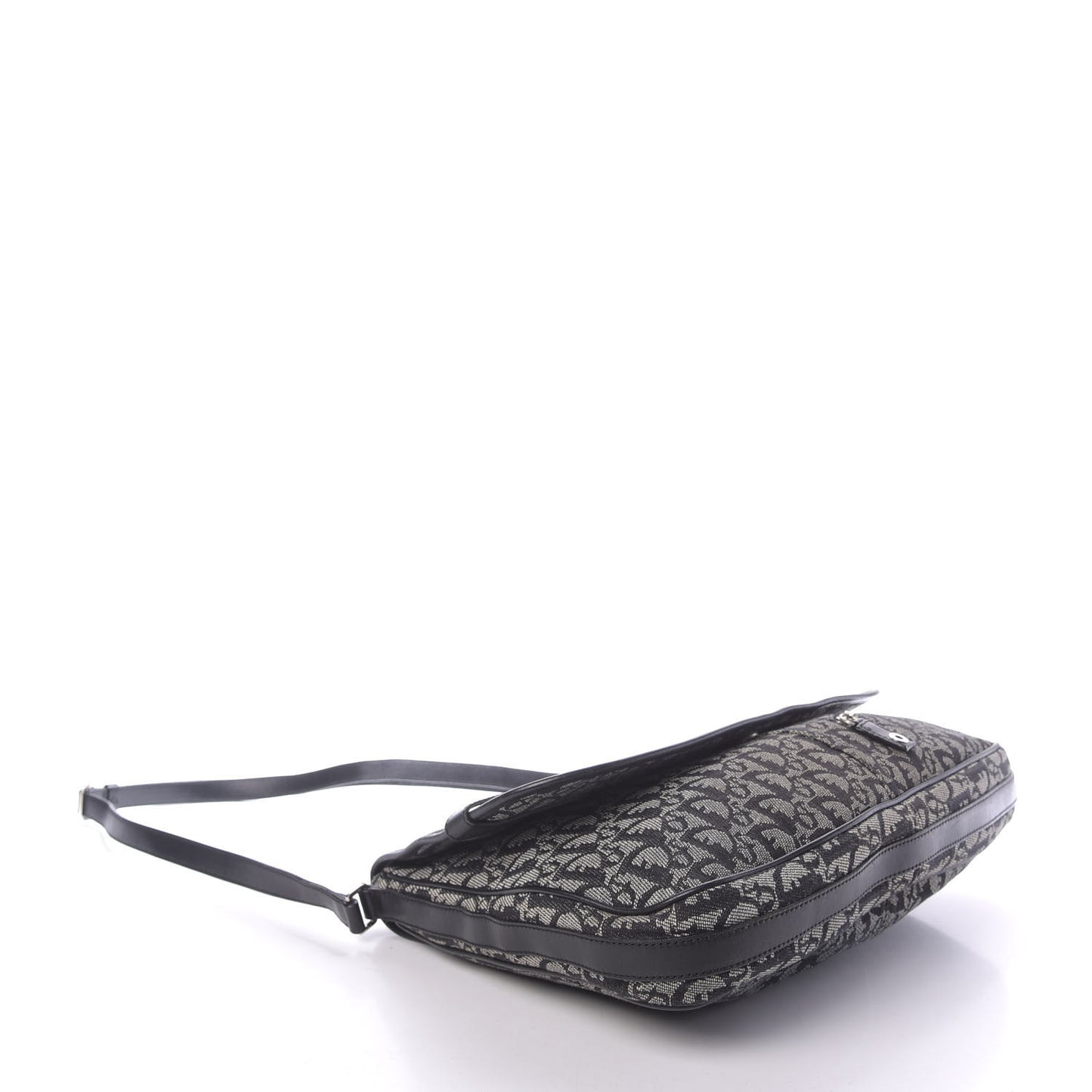 Monogram Flap Messenger Navy Blue