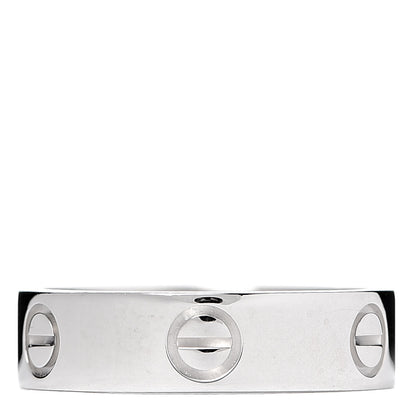 Cartier 18K White Gold 5.5mm LOVE Ring 57 8 3 of 5