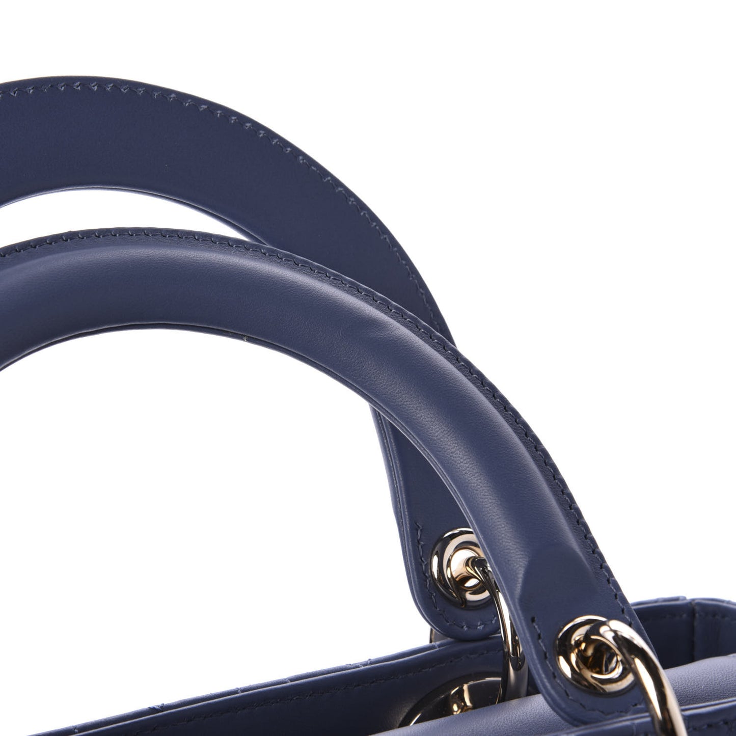 Lambskin Cannage Medium Lady Dior Navy