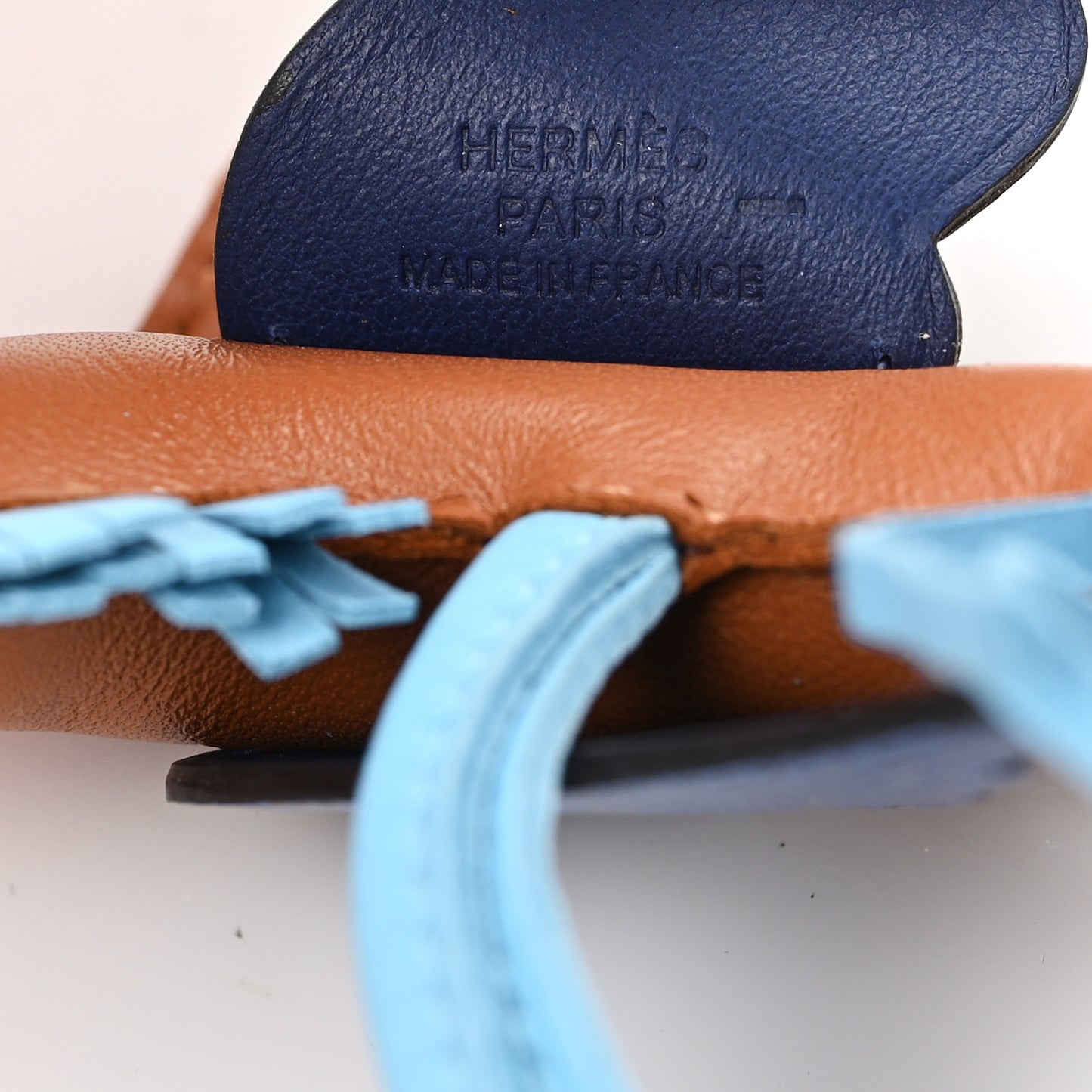 Milo Lambskin Lizard Touch Grigri Rodeo Pegase Horse Bag Charm PM Gold Bleu Celeste Bleu Saphir