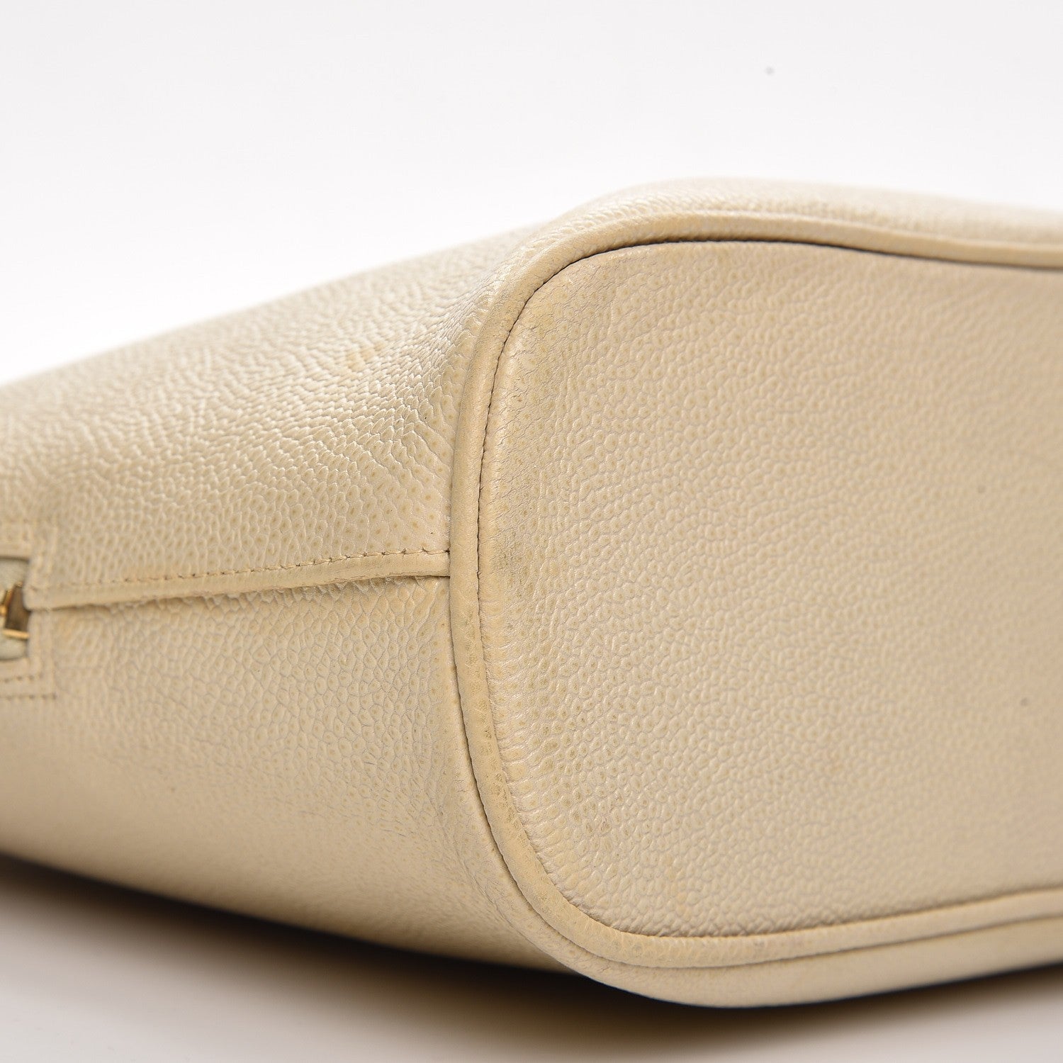 Chanel Caviar CC Shoulder Bag Light Beige 9 of 17