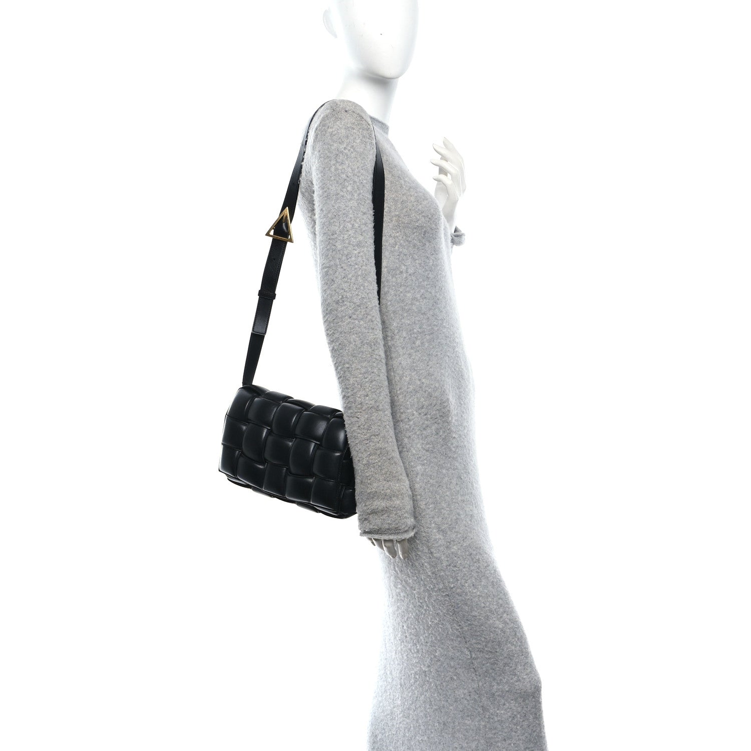 Bottega Veneta Nappa Maxi Intreccio Padded Cassette Crossbody Bag Black 2 of 12