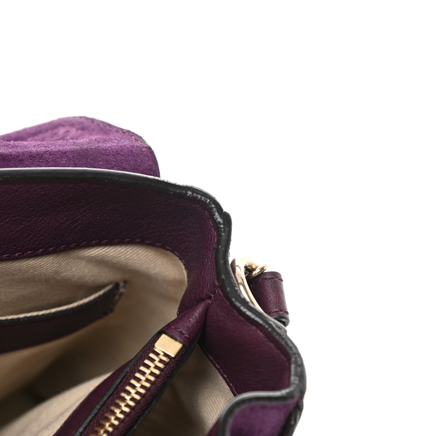 Chloe Calfskin Small Faye Day Shoulder Bag Intense Violine 12 of 17